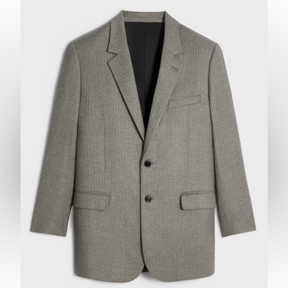 Celine BNF blazer in striped flannel, 34